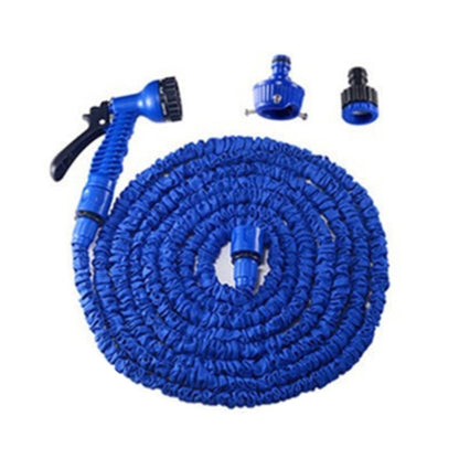 2.5m -7.5m Telescopic Pipe Expandable Magic Flexible Garden Watering Hose with Spray Gun Set(Blue) - Watering & Irrigation by buy2fix | Online Shopping UK | buy2fix