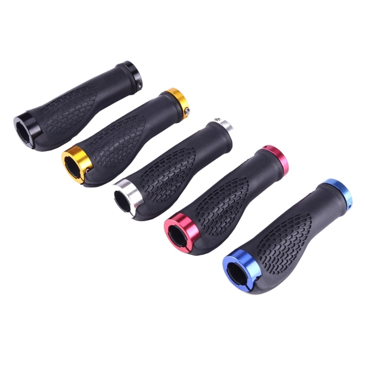 OQSPORT 2 PCS Bike Hand Grips Covers Bilateral Lock MTB Bicycle Anti-slip Handlebar Grips(Silver) - Outdoor & Sports by buy2fix | Online Shopping UK | buy2fix