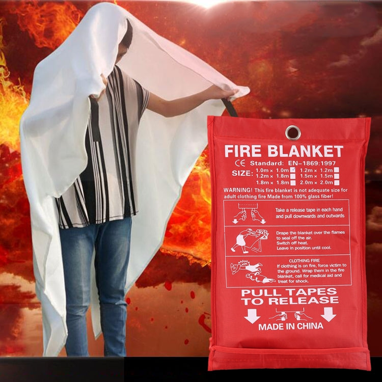 Emergency Survival Fire Blanket Shelter Safety Protector Extinguishers Tent, Size: 1*1m - Others by buy2fix | Online Shopping UK | buy2fix