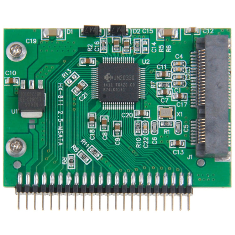 mSATA Mini PCI-E SSD Female to 5V 2.5 inch 44 Pin IDE Male Converter Card by buy2fix