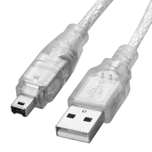 USB 2.0 Male to Firewire iEEE 1394 4 Pin Male iLink Cable, Length: 1.2m by buy2fix