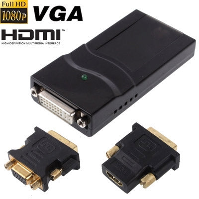 USB 2.0 to DVI / VGA / HDMI Display Adapter, Support Full HD 1080P, Expandable up to 6 Display Units by buy2fix