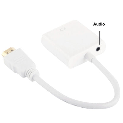 24cm Full HD 1080P HDMI to VGA + Audio Output Cable for Computer / DVD / Digital Set-top Box / Laptop / Mobile Phone / Media Player(White) by buy2fix