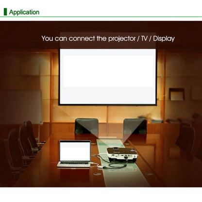 24cm Full HD 1080P HDMI to VGA + Audio Output Cable for Computer / DVD / Digital Set-top Box / Laptop / Mobile Phone / Media Player(Black) by buy2fix