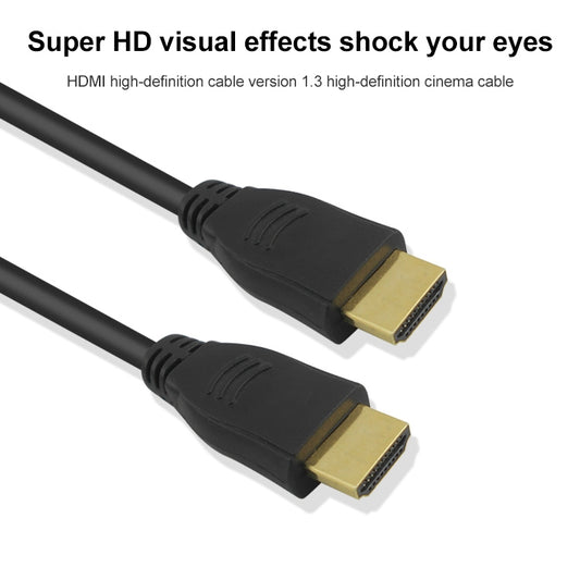 1m HDMI 19 Pin Male to HDMI 19Pin Male Cable, 1.3 Version, Support HD TV / Xbox 360 / PS3 etc (Black + Gold Plated) by buy2fix
