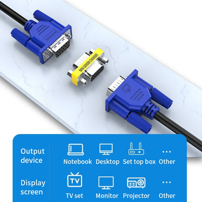 VGA 15Pin Male to VGA 15Pin Male adapter - Adapter by buy2fix | Online Shopping UK | buy2fix