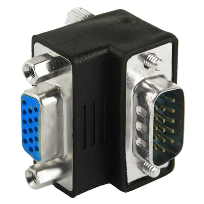 90 Degree VGA 15 Pin Male to Female Right Angle Adapter -  by buy2fix | Online Shopping UK | buy2fix