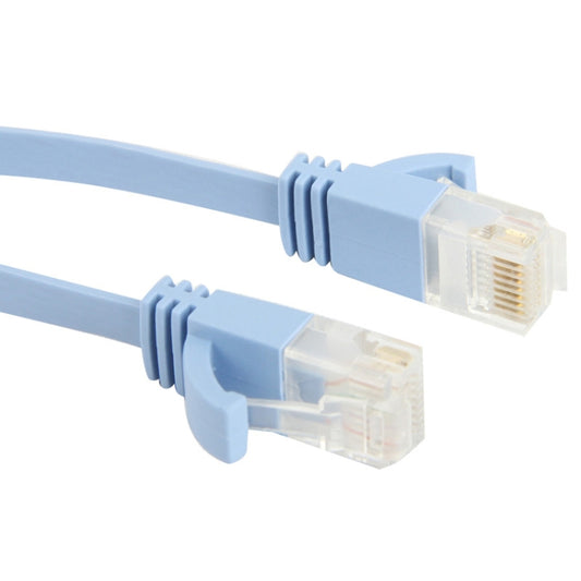 CAT6a Ultra-thin Flat Ethernet Network LAN Cable, Length: 50m (Baby Blue) by buy2fix