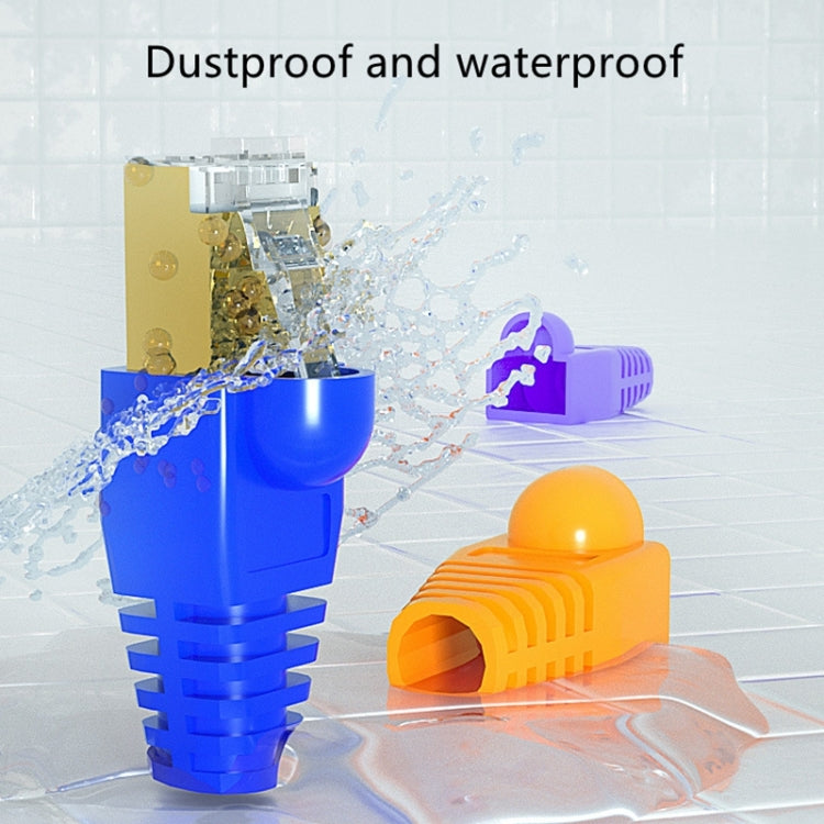 Network Cable Boots Cap Cover for RJ45, Green (500 pcs in one packaging , the price is for 500 pcs)(White) by buy2fix