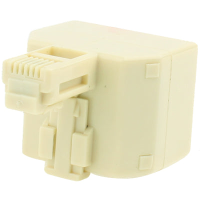 RJ11 Male to 2 RJ11 Female Socket Adapter Converter - Computer & Networking by buy2fix | Online Shopping UK | buy2fix