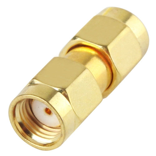 Gold Plated RP-SMA Male to RP-SMA Male Adapter by buy2fix