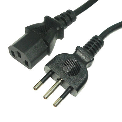 3 Prong AC Desktop PC Italy Standards Power Cord, Cable Length: 1.2m by buy2fix