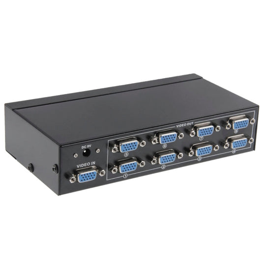 FJ-2508A 8 Port VGA Video Splitter High Resolution 1920 x 1440 Support 250MHz Video Bandwidth by buy2fix