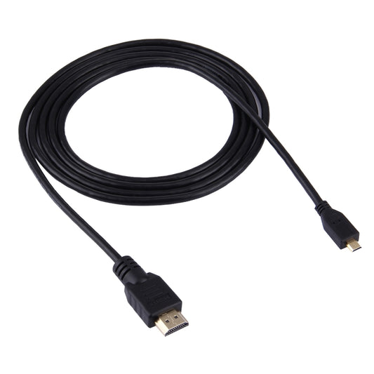 1.5m Micro HDMI to HDMI 19 Pin Cable, 1.4 Version, Support 3D by buy2fix