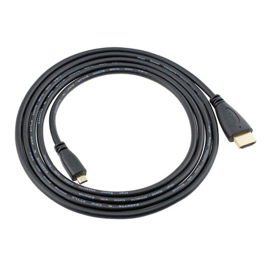 1.5m Micro HDMI to HDMI 19 Pin Cable, 1.4 Version(Black) by buy2fix