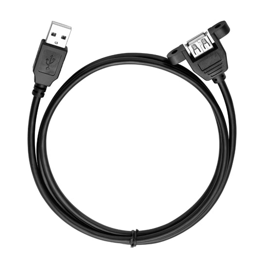 USB 2.0 AM to AF Mount Panel Cable, Length: 90cm by buy2fix