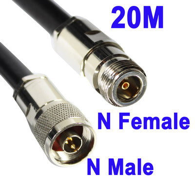 N Female to N Male WiFi Extension Cable, Cable Length: 20M by buy2fix