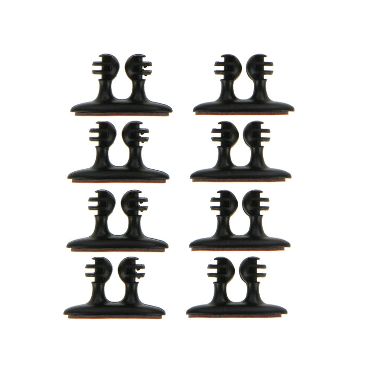 8 PCS DM-003 Car Cable Convenient Bundle Clip with Adhesive(Black) by buy2fix