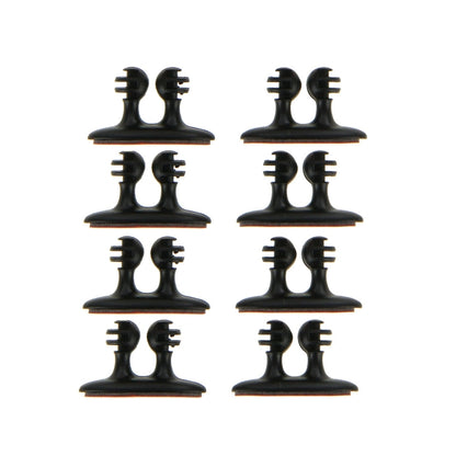 8 PCS DM-003 Car Cable Convenient Bundle Clip with Adhesive(Black) by buy2fix