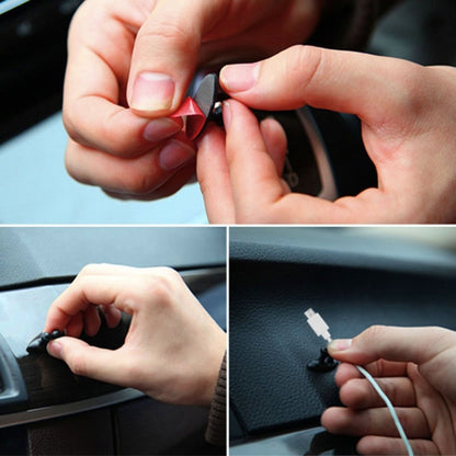 8 PCS DM-003 Car Cable Convenient Bundle Clip with Adhesive(Black) by buy2fix