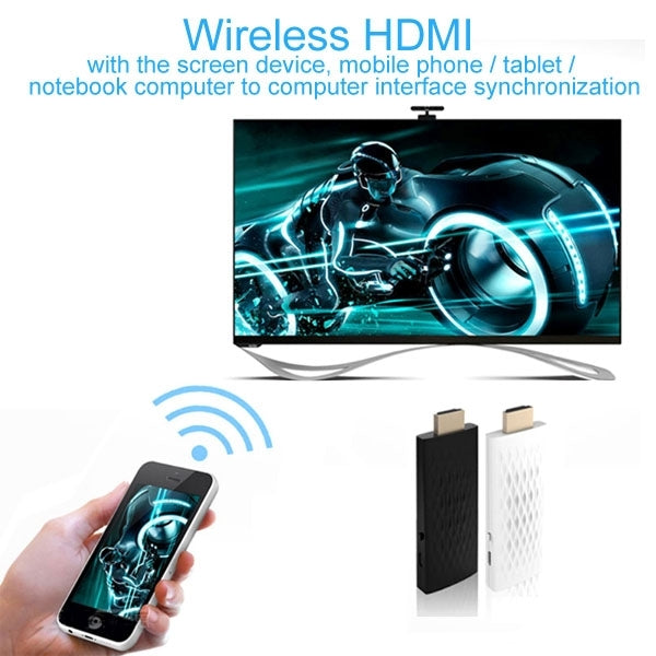 Wireless HDMI Miracast DLNA Display Dongle, CPU: ARM Cortex A9 Single Core 1.2GHz, Support WIFI + HDMI(White) - Consumer Electronics by buy2fix | Online Shopping UK | buy2fix