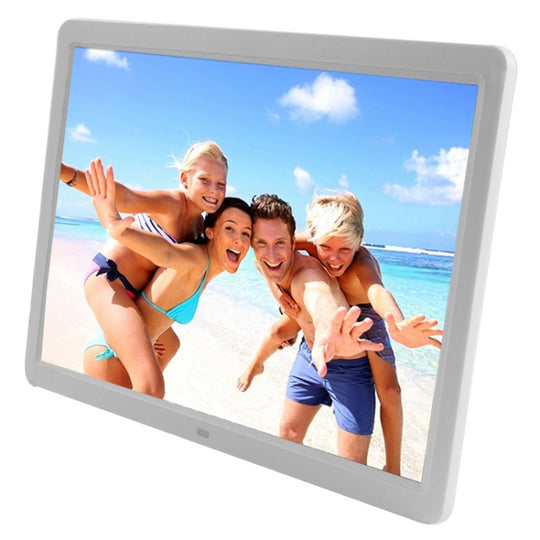 15 inch 1280 x 800 16:9 LED Widescreen Suspensibility Digital Photo Frame with Holder & Remote Control, Support SD / TF / MMC / MS / XD / USB Flash Disk(White)
