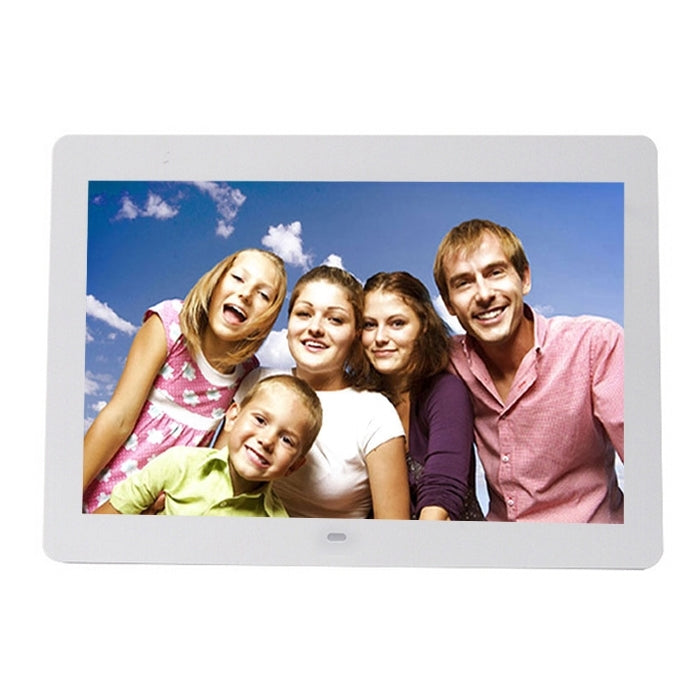 14 inch LED Display Multi-media Digital Photo Frame with Holder & Music & Movie Player, Support USB / SD / MS / MMC Card Input(White) - Consumer Electronics by buy2fix | Online Shopping UK | buy2fix