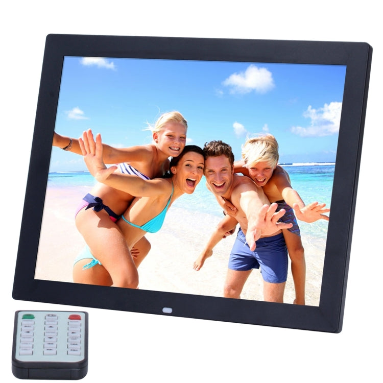 14 inch HD LED Screen Digital Photo Frame with Holder & Remote Control, Allwinner, Alarm Clock / MP3 / MP4 / Movie Player(Black) - Consumer Electronics by buy2fix | Online Shopping UK | buy2fix