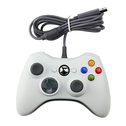 USB 2.0 Wired Controller Gamepad for XBOX360, Plug and Play, Cable Length: 2.5m(White) by buy2fix