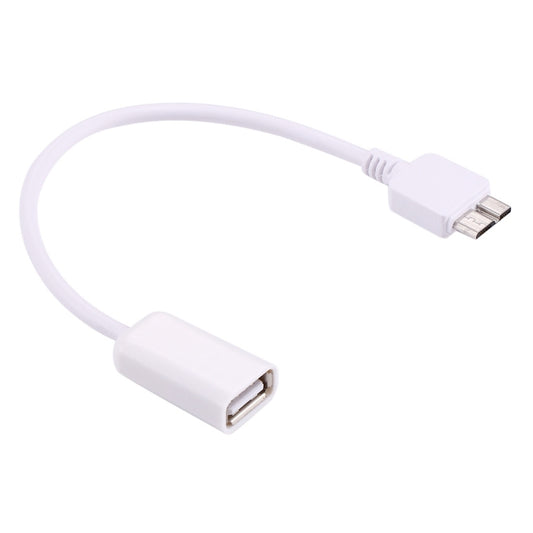 21cm Micro USB 3.0 Male to USB 2.0 Female OTG Converter Adapter Cable(White) by buy2fix