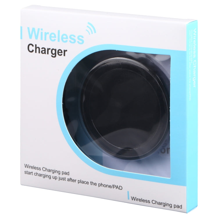 Universal QI Standard Round Wireless Charging Pad(Black) - Wireless Charger by buy2fix | Online Shopping UK | buy2fix