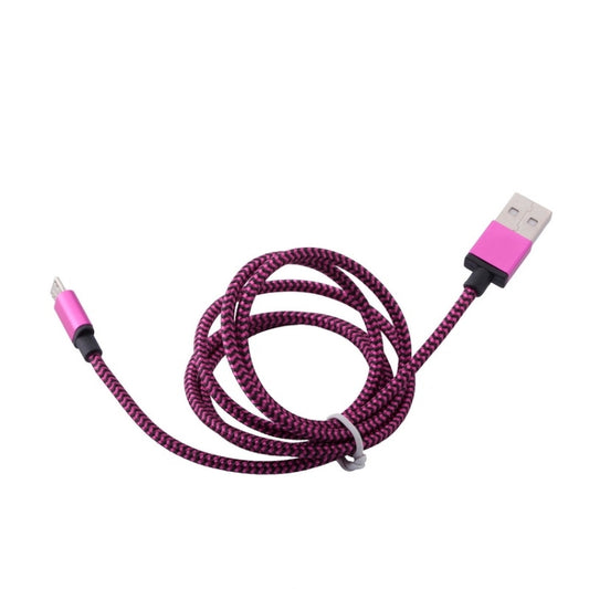 1m Woven Style Micro USB to USB 2.0 Data / Charger Cable, For Samsung, HTC, Sony, Lenovo, Huawei, and other Smartphones(Purple) by buy2fix