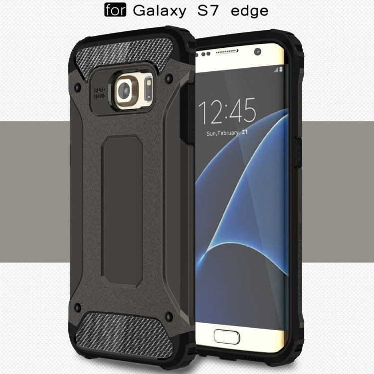 For Galaxy S7 Edge / G935 Tough Armor TPU + PC Combination Case (Black) - Samsung Accessories by buy2fix | Online Shopping UK | buy2fix