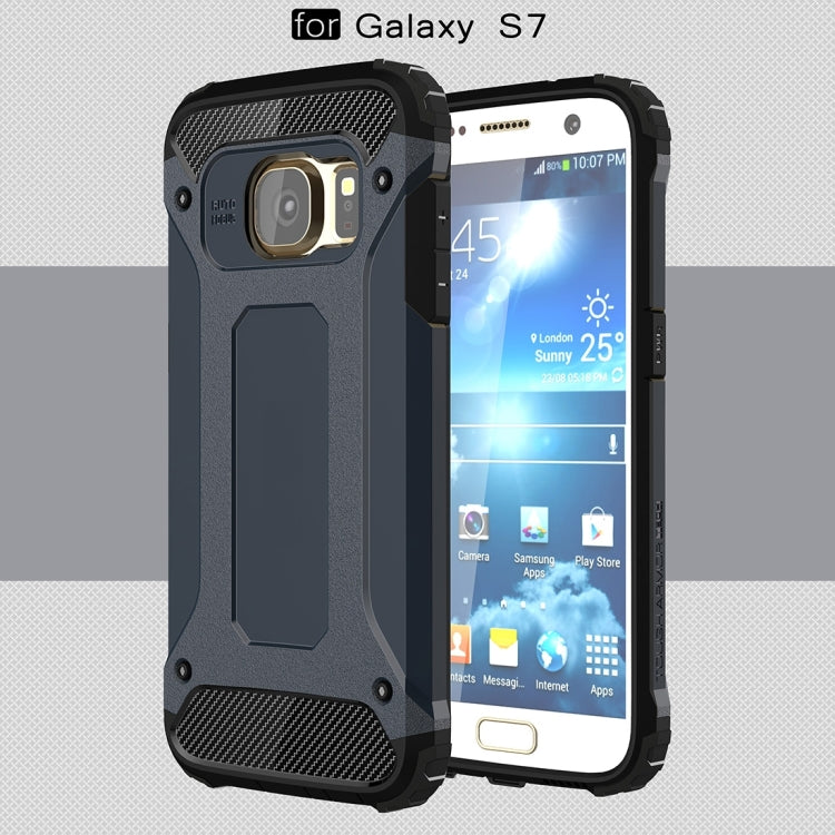 For Galaxy S7 / G930 Tough Armor TPU + PC Combination Case (Dark Blue) - Mobile Accessories by buy2fix | Online Shopping UK | buy2fix