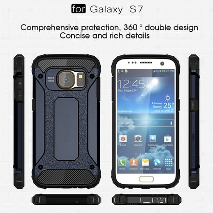 For Galaxy S7 / G930 Tough Armor TPU + PC Combination Case (Dark Blue) - Mobile Accessories by buy2fix | Online Shopping UK | buy2fix