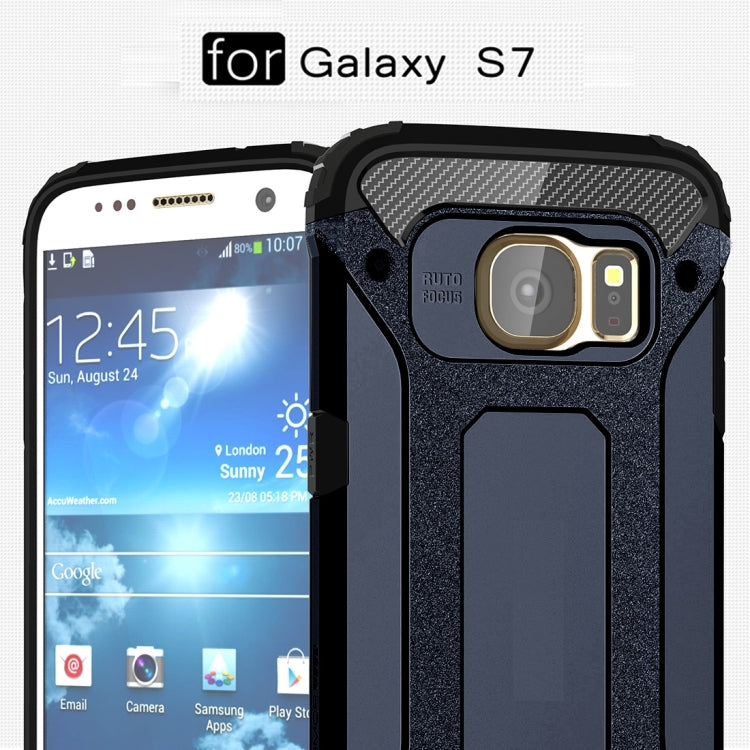 For Galaxy S7 / G930 Tough Armor TPU + PC Combination Case (Dark Blue) - Mobile Accessories by buy2fix | Online Shopping UK | buy2fix