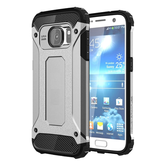 For Galaxy S7 / G930 Tough Armor TPU + PC Combination Case (Silver) by buy2fix