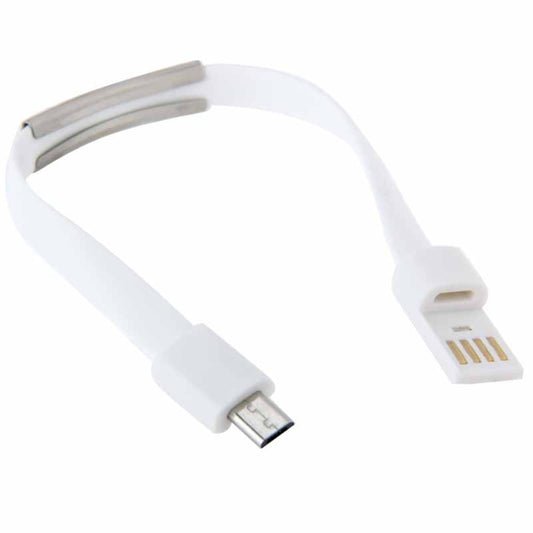 Wearable Bracelet Sync Data Charging Cable, Length: 24cm(White) by buy2fix