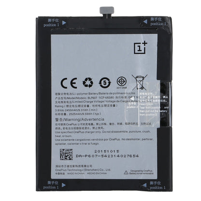 Original 2525mAh for OnePlus X Rechargeable Li-Polymer Battery - For OnePlus by buy2fix | Online Shopping UK | buy2fix