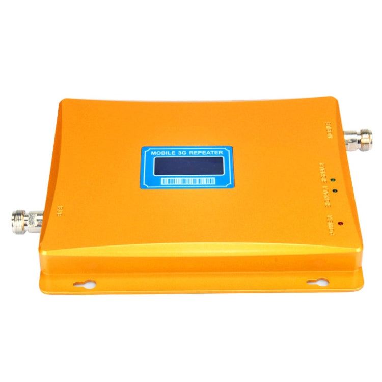 Mobile LED WCDMA 2100MHz & GSM 900MHz Signal Booster / Signal Repeater with Logarithm Periodic Antenna(Gold) - Security by buy2fix | Online Shopping UK | buy2fix