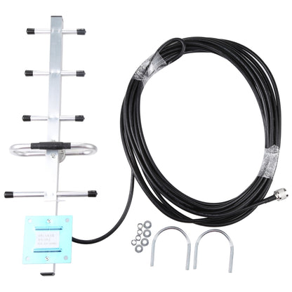 824-960MHZ GSM Yagi Antenna 12 dBi N Male Connector, Cable Length: 15m - Security by buy2fix | Online Shopping UK | buy2fix