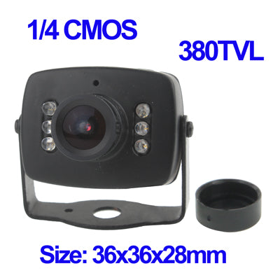 1/4 CMOS 6 LED Color 380TVL Mini Camera - Security by buy2fix | Online Shopping UK | buy2fix