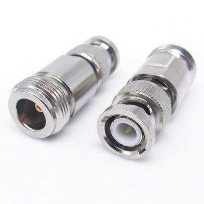 Nickel Plated UG-255/U BNC Plug To UHF Jack Connector - Security by buy2fix | Online Shopping UK | buy2fix