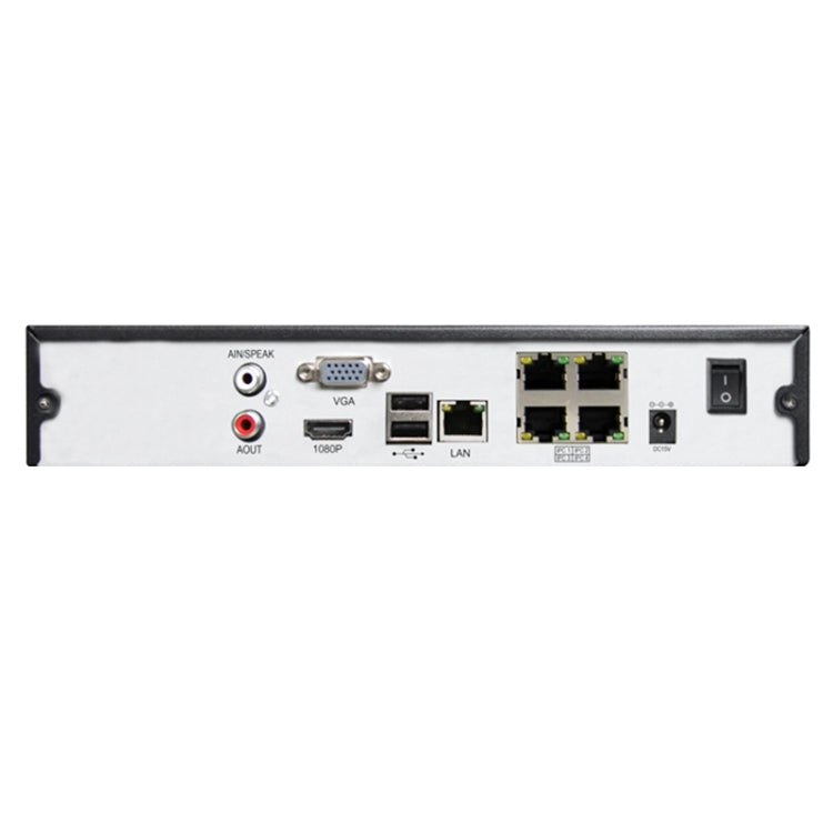 N4/1U-POE 4CH HDD NVR Digital Video Recorder, Support VGA / HDMI / USB - Security by buy2fix | Online Shopping UK | buy2fix