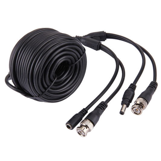 CCTV Surveillance Camera Video Cable w. BNC Connector, Length: 15m(Black) by buy2fix