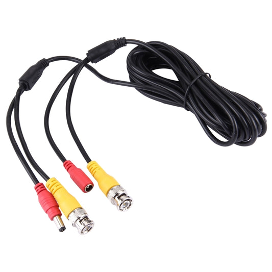 CCTV Cable, Video Power Cable, RG59 Coaxial Cable, Length: 5m(Black) by buy2fix