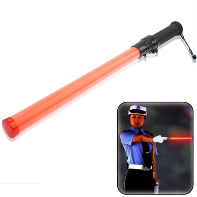 Bâton LED rouge de contrôle à 3 modes de sécurité routière avec fonction d'alarme, longueur : 52 cm