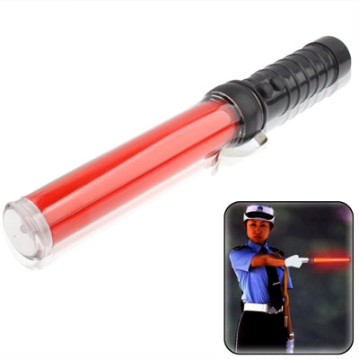Safety Traffic 3-Modus-Steuerung, roter LED-Stab mit Taschenlampe, Länge: 29,5 cm (rot)
