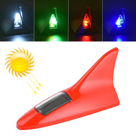 Lumière d'alarme solaire à aileron de requin haute position (rouge)