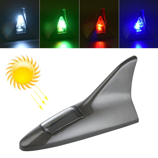 Solar Haifischflosse hoch positioniertes Alarmlicht (grau)